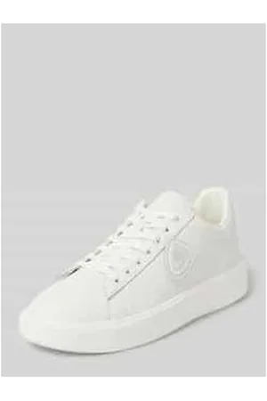 Blauer Sneaker mit Label-Detail Modell 