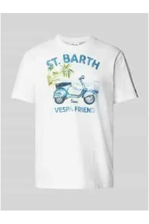 MC2 SAINT BARTH T-Shirt mit Motiv- und Statement-Print