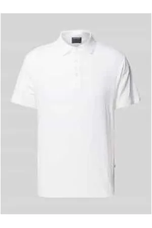 Olymp Poloshirt mit kurzer Knopfleiste