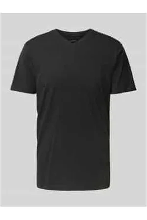 Olymp T-Shirt mit geripptem V-Ausschnitt im 2er-Pack