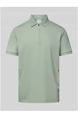 SELECTED Poloshirt mit kurzem Reißverschluss