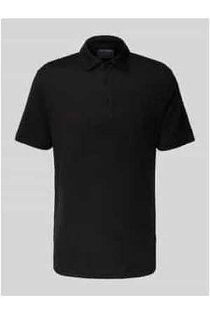 Olymp Poloshirt mit kurzer Knopfleiste