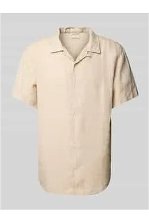 Knowledge Cotton Apparal Freizeithemd mit Knopfleiste