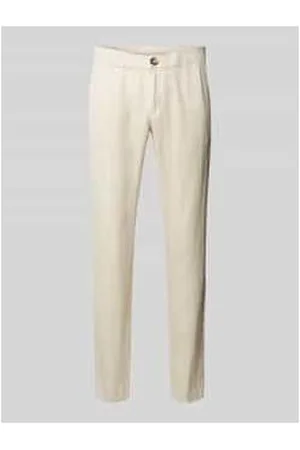 Mazine Regular Fit Leinenhose mit elastischem Bund