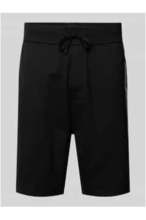 HUGO BOSS Regular Fit Sweatshorts mit Label-Print