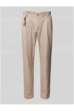 Cg Tapered Fit Bundfaltenhose mit Applikation Modell 