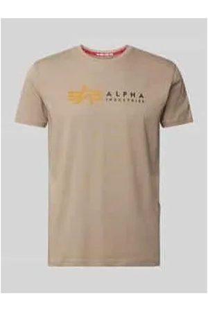 Alpha Industries T-Shirt mit Label-Print