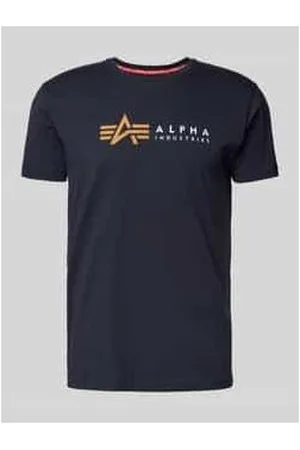 Alpha Industries T-Shirt mit Label-Print