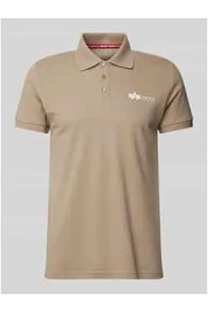 Alpha Industries Regular Fit Poloshirt mit Label-Print