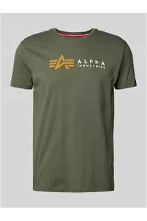 Alpha Industries T-Shirt mit Label-Print