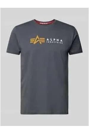 Alpha Industries T-Shirt mit Label-Print