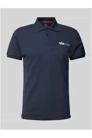 Alpha Industries Regular Fit Poloshirt mit Label-Print