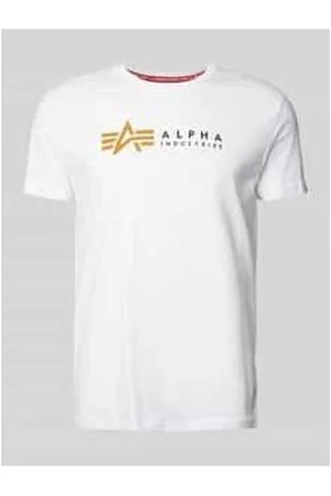 Alpha Industries T-Shirt mit Label-Print