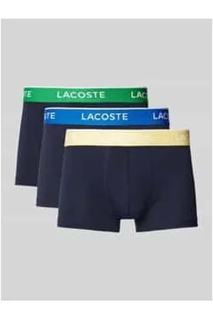 Lacoste Trunks mit elastischem Label-Bund im 3er-Pack