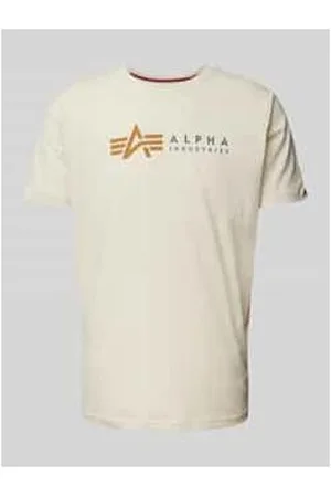Alpha Industries T-Shirt mit Label-Print