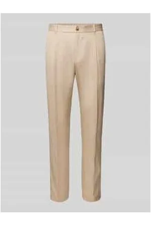 JOOP! Slim Fit Bundfaltenhose mit Gürtelschlaufen Modell 