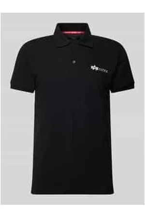 Alpha Industries Regular Fit Poloshirt mit Label-Print