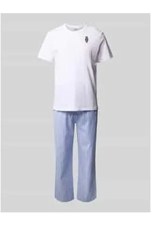 Ralph Lauren Pyjama mit Motiv-Stitching