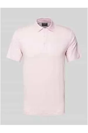 Olymp Poloshirt mit kurzer Knopfleiste