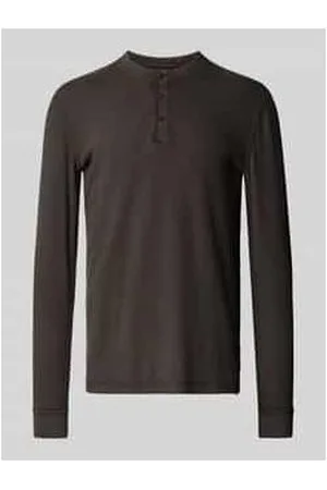 Superdry Longsleeve mit Serafino-Ausschnitt Modell 