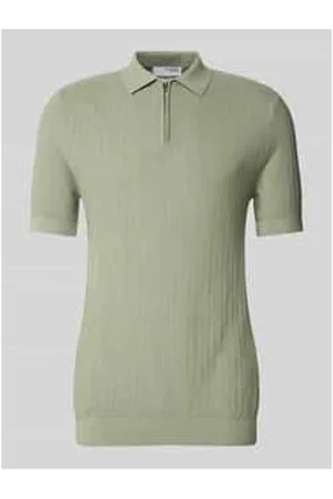 SELECTED Poloshirt mit kurzem Reißverschluss