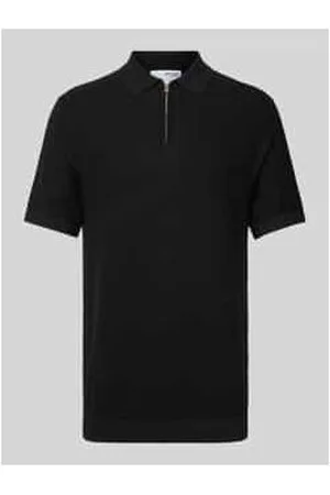 SELECTED Poloshirt mit kurzem Reißverschluss