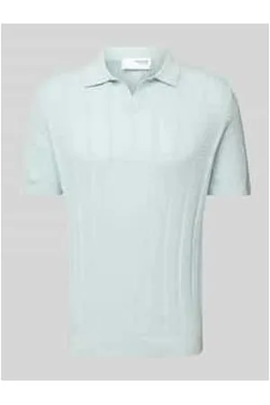 SELECTED Poloshirt in Strick-Optik Modell 