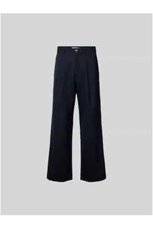 WoodWood Relaxed Fit Stoffhose mit Kellerfalten