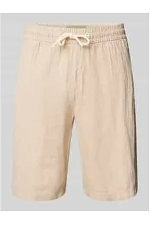 Blend Regular Fit Leinenshorts mit Tunnelzug Modell 