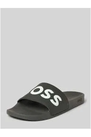 HUGO BOSS Slides mit Label-Print Modell 