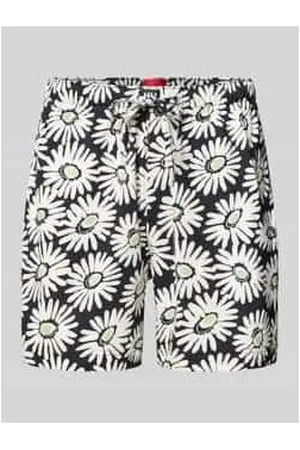 HUGO BOSS Regular Fit Sweatshorts mit Label-Patch Modell 