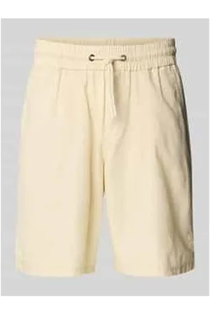 Blend Regular Fit Sweatshorts aus Leinen-Mix Modell 