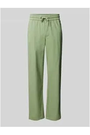 Blend Regular Fit Leinenhose mit Tunnelzug Modell 