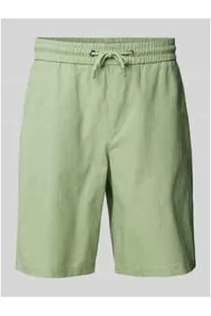Blend Regular Fit Sweatshorts aus Leinen-Mix Modell 