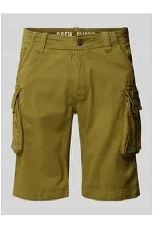 Alpha Industries Regular Fit Cargoshorts mit Label-Stitching Modell 