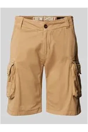 Alpha Industries Regular Fit Cargoshorts mit Label-Stitching Modell 