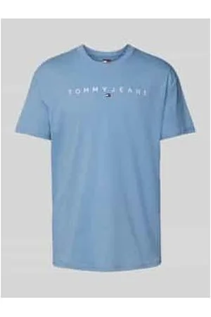 Tommy Hilfiger Regular Fit T-Shirt aus reiner Baumwolle mit Label Stitching