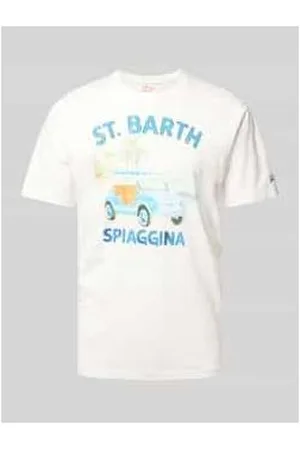 MC2 SAINT BARTH T-Shirt mit Motiv- und Statement-Print