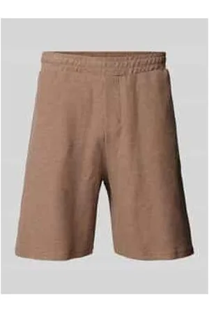 Review Regular Fit Sweatshorts mit Strukturmuster