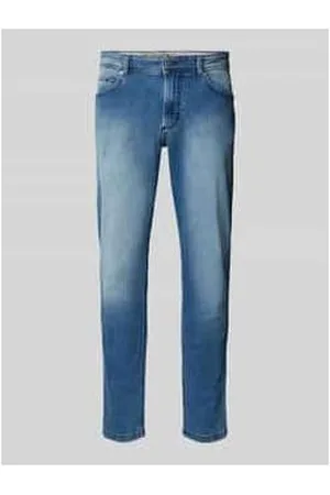 Christian Berg Straight Fit Jeans mit Brand-Detail