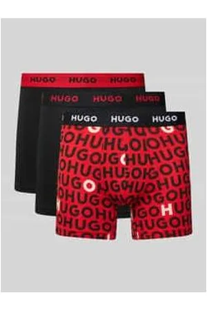 HUGO BOSS Trunks mit elastischem Label-Bund im 3er-Pack