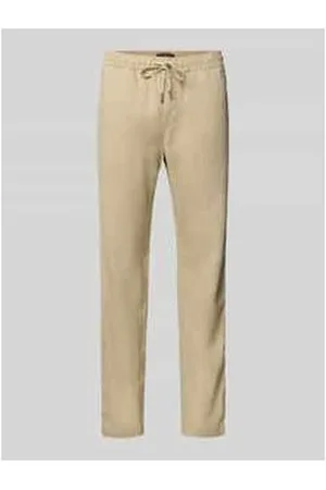 Tommy Hilfiger Loose Fit Stoffhose aus Leinen-Mix Modell 
