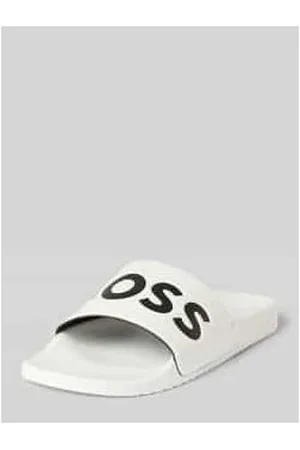 HUGO BOSS Slides mit Label-Print Modell 