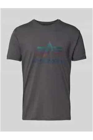 Alpha Industries T-Shirt mit Label-Print
