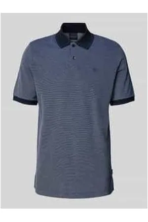 Bugatti Poloshirt mit Label-Stitching