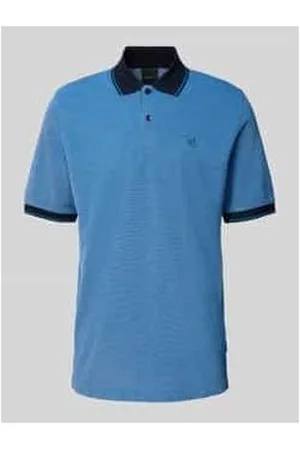 Bugatti Poloshirt mit Label-Stitching