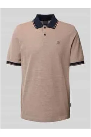 Bugatti Poloshirt mit Label-Stitching