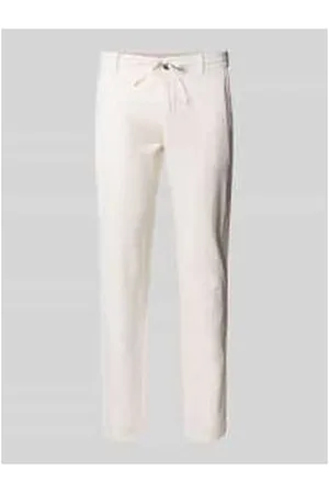 Lindbergh Tapered Fit Leinenhose mit elastischem Bund