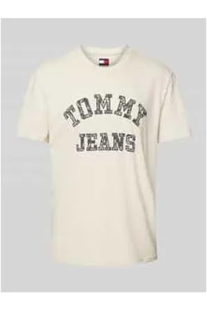 Tommy Hilfiger Regular Fit T-Shirt aus reiner Baumwolle mit gemustertem Label Print