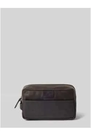 Strellson Lederkulturtasche mit Label-Badge Modell 